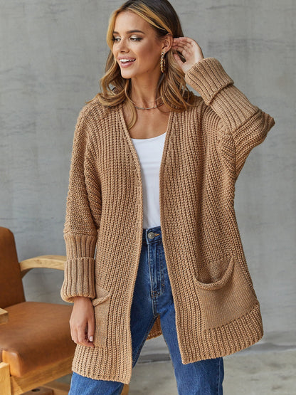 Gezellige Overmaatse Gebreide Cardigan voor Comfortabele Styling
