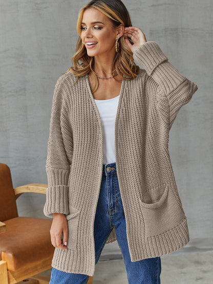 Gezellige Overmaatse Gebreide Cardigan voor Comfortabele Styling