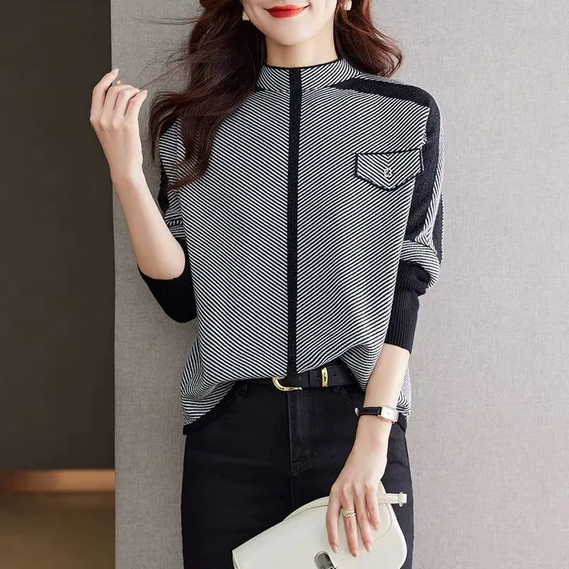 Grafische dames pullover– Alina