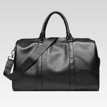 Grote reistas met leerlook – lichtgewicht PU weekendtas