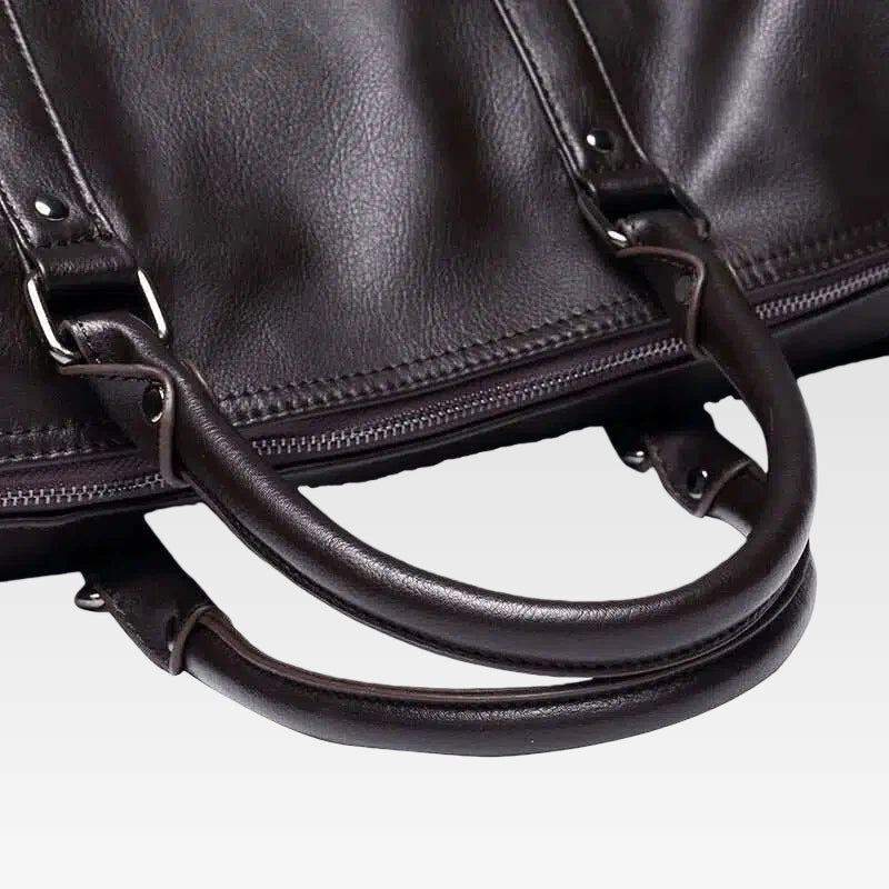 Grote reistas met leerlook – lichtgewicht PU weekendtas