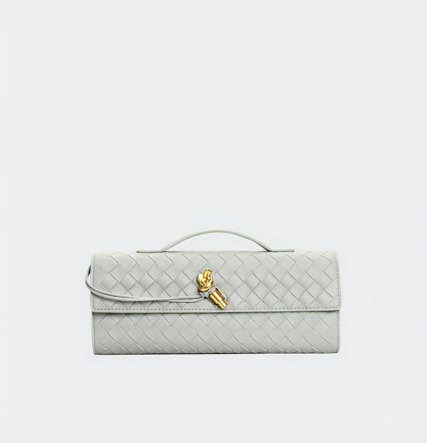 Handgeweven Leren Schoudertas voor Stijlvolle Crossbody Draagwijze