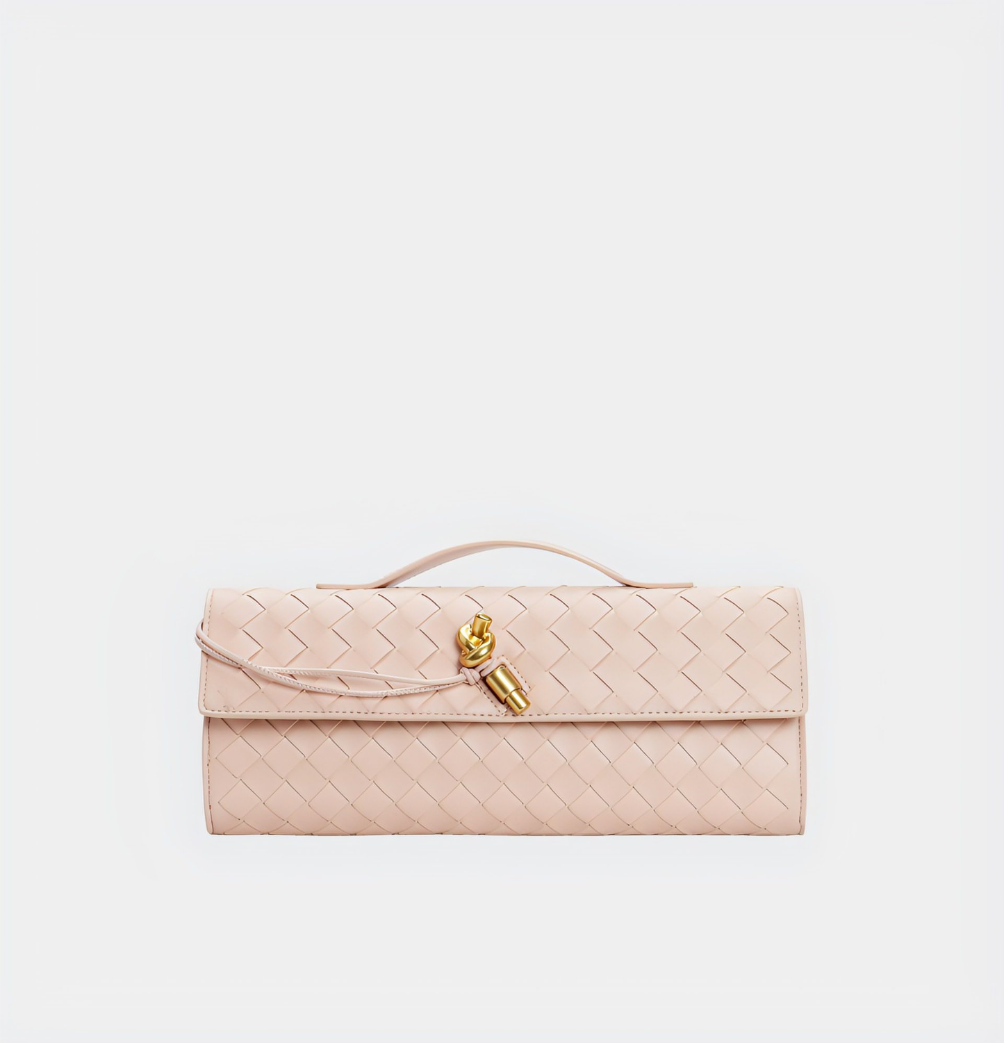 Handgeweven Leren Schoudertas voor Stijlvolle Crossbody Draagwijze