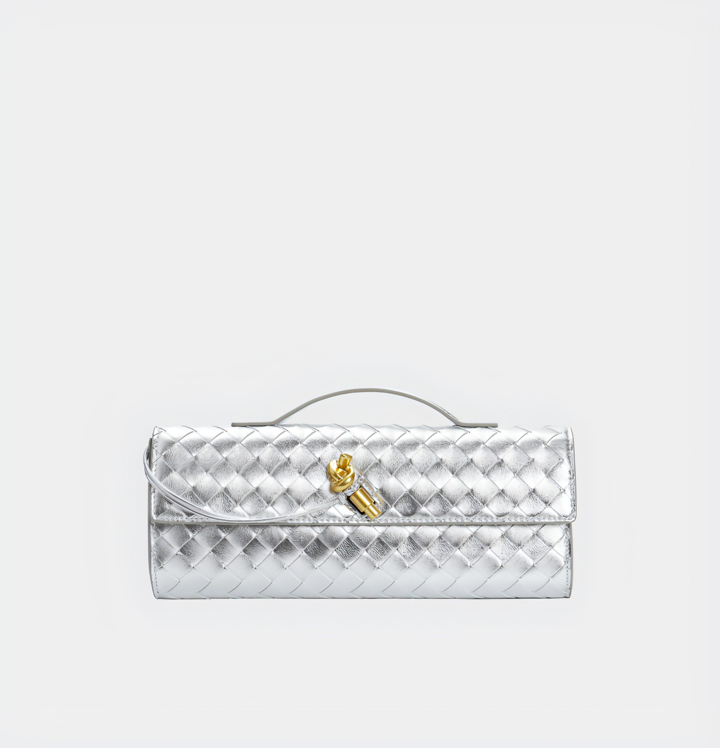 Handgeweven Leren Schoudertas voor Stijlvolle Crossbody Draagwijze