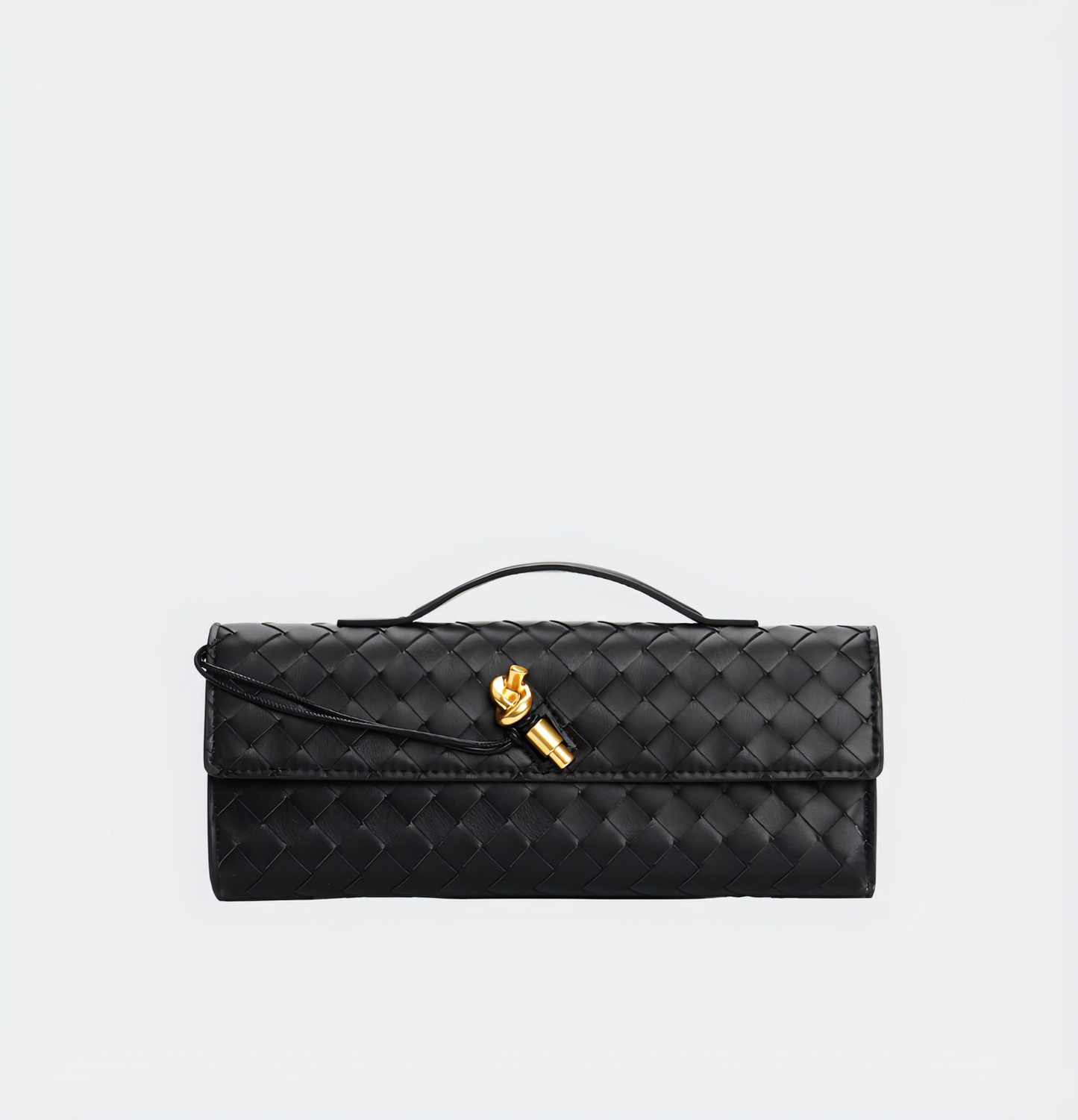 Handgeweven Leren Schoudertas voor Stijlvolle Crossbody Draagwijze