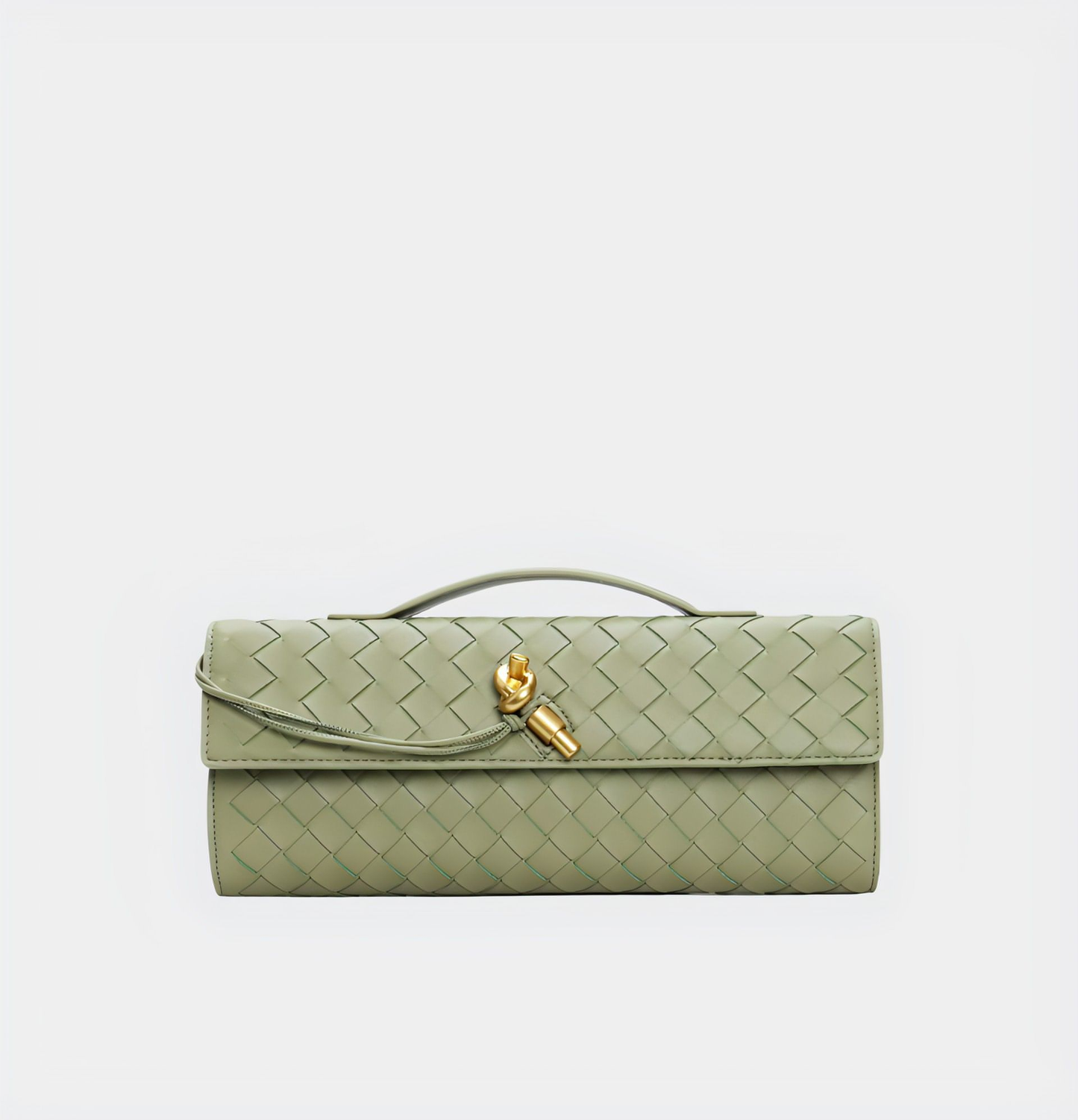 Handgeweven Leren Schoudertas voor Stijlvolle Crossbody Draagwijze