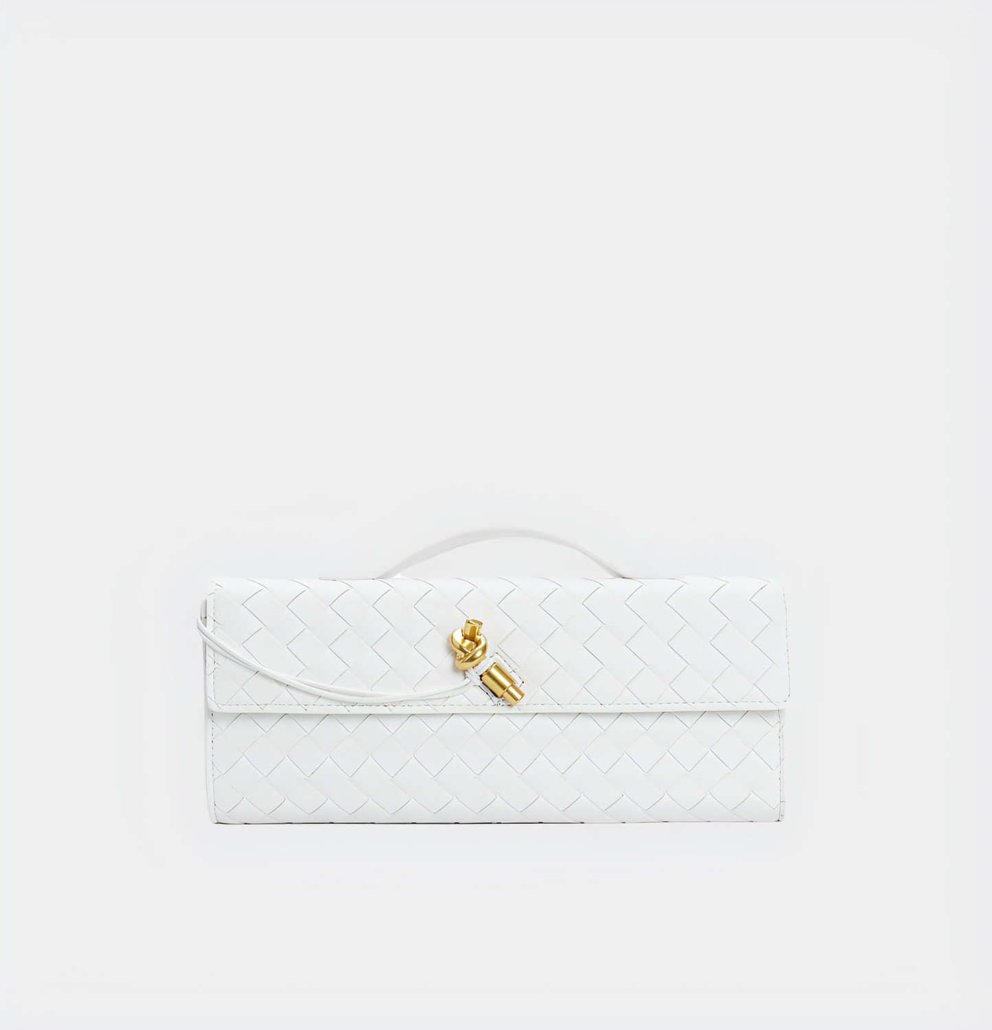 Handgeweven Leren Schoudertas voor Stijlvolle Crossbody Draagwijze