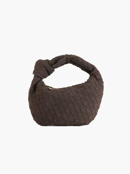 Ilyse | Gevlochten Mini-Tas van Suède