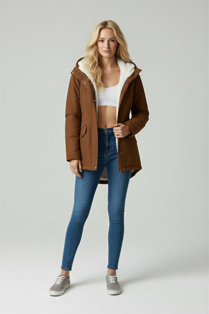 Vella Winterse Waterdichte Sherpa Parka