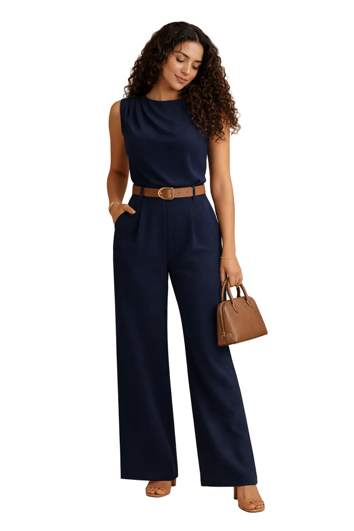 Amarielle Elegante Wide Leg Jumpsuit Dames met Tailleband