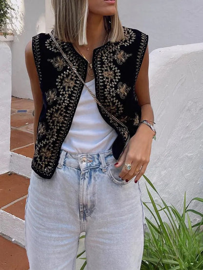Jasmina | Elegant Geborduurd Vest