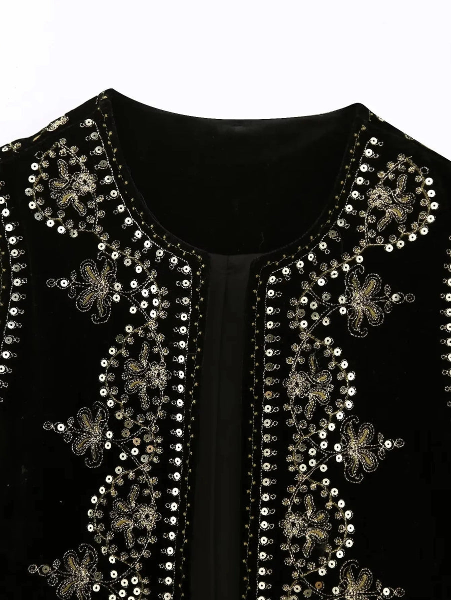 Jasmina | Elegant Geborduurd Vest