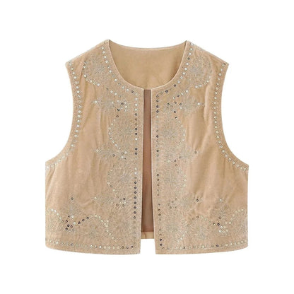 Jasmina | Elegant Geborduurd Vest