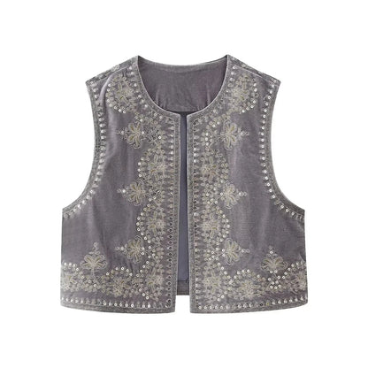 Jasmina | Elegant Geborduurd Vest