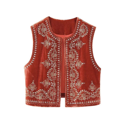Jasmina | Elegant Geborduurd Vest