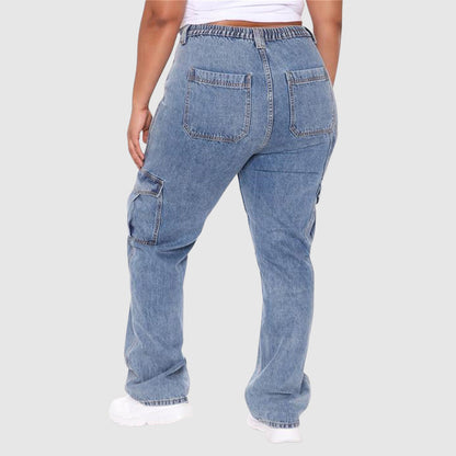Jeans Elastische Taille Cargobroek