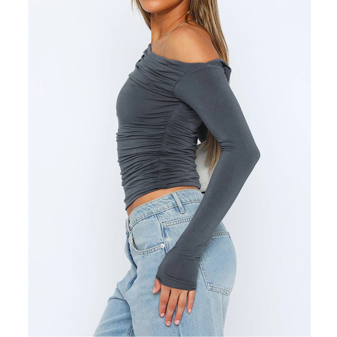 Käthe | Stijlvol Twisted Langsleeve Top voor Vrouwen
