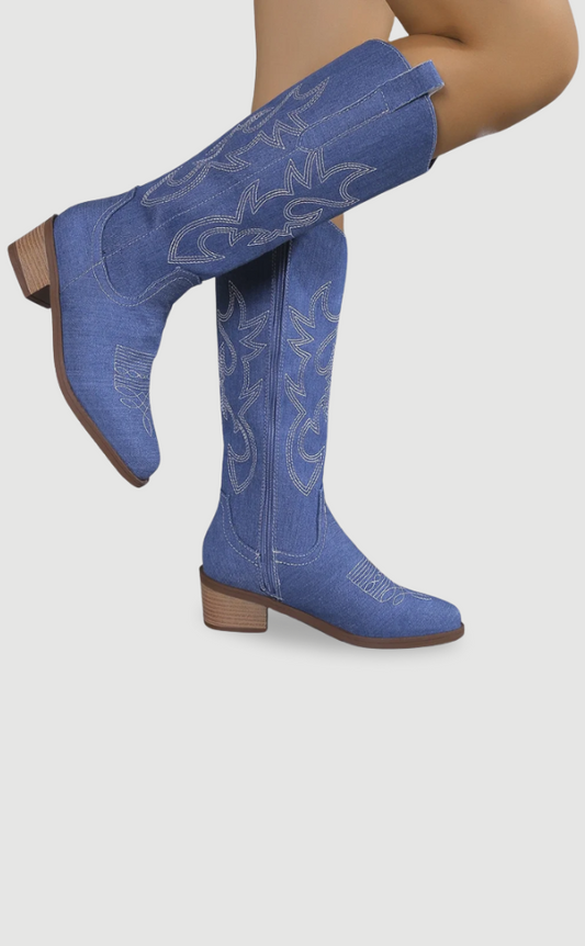 Kesha | Cowboylaarzen van Denim
