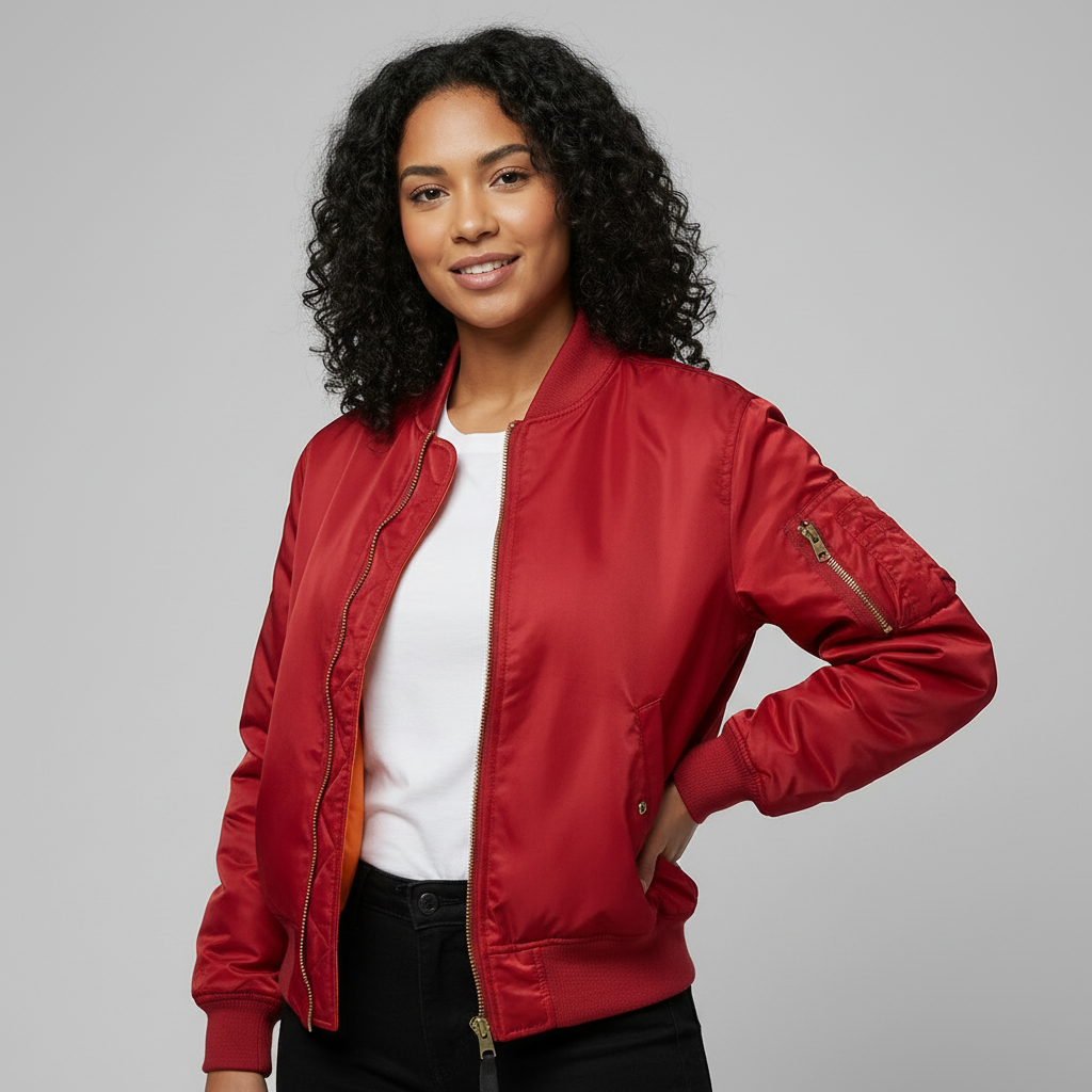 Klassiek bomberjack met utility details