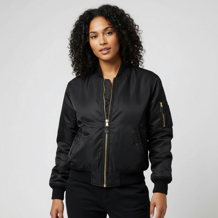 Klassiek bomberjack met utility details
