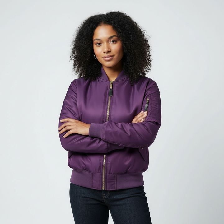 Klassiek bomberjack met utility details