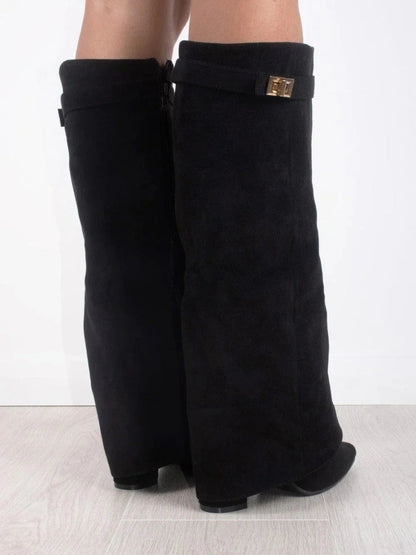 Kniehoge Flare-Top Laarzen voor dames