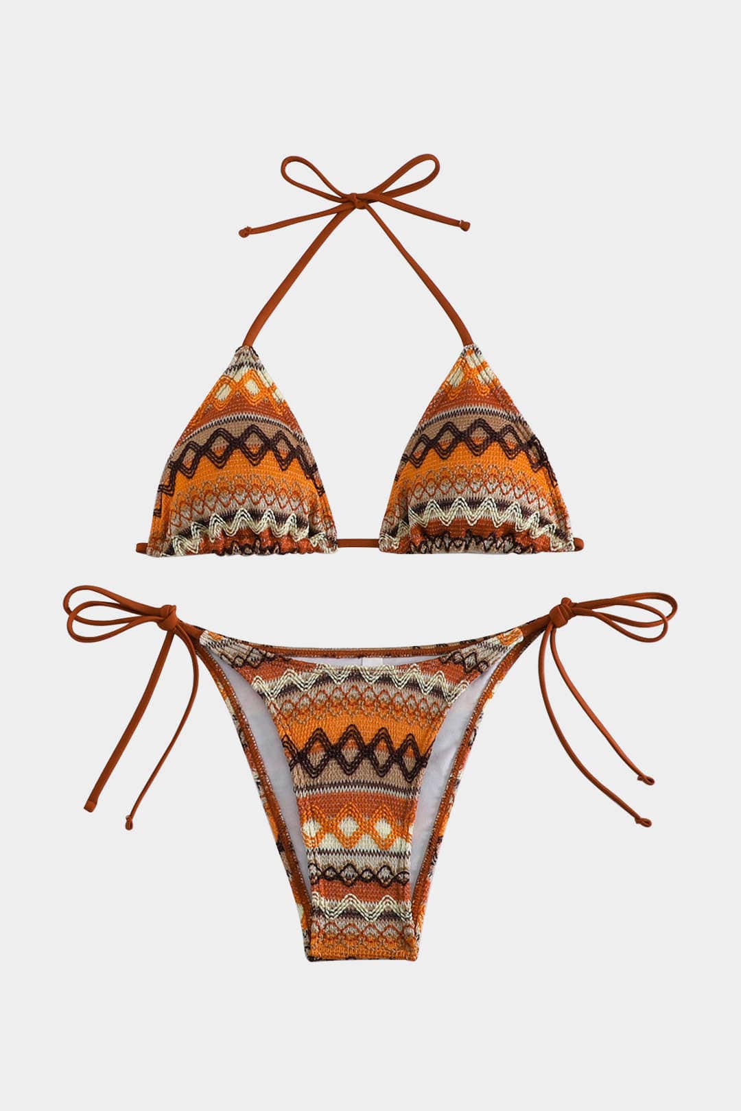 Lana Bikini Set | Etnisch Patroon, Verstelbare Bindbanden