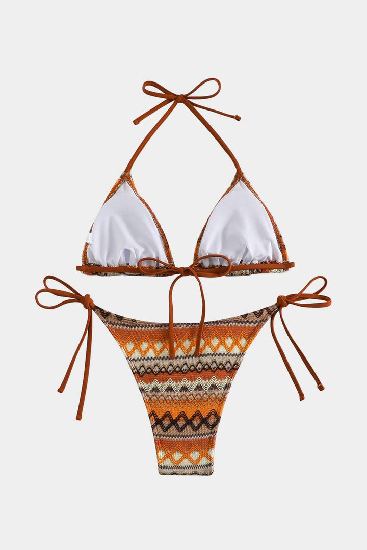 Lana Bikini Set | Etnisch Patroon, Verstelbare Bindbanden