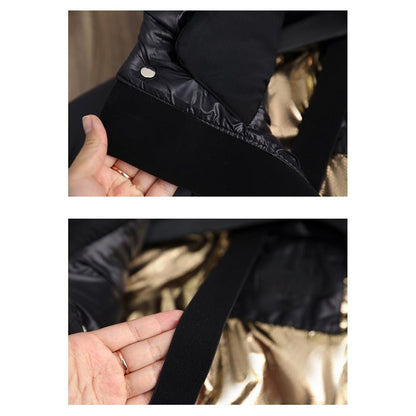 Lange warme winterjas voor dames
