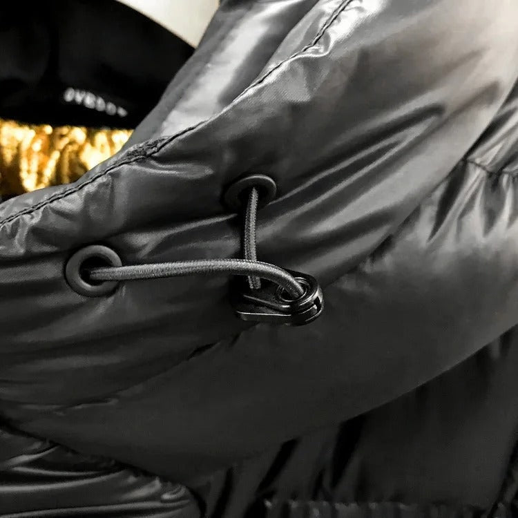 Lange warme winterjas voor dames
