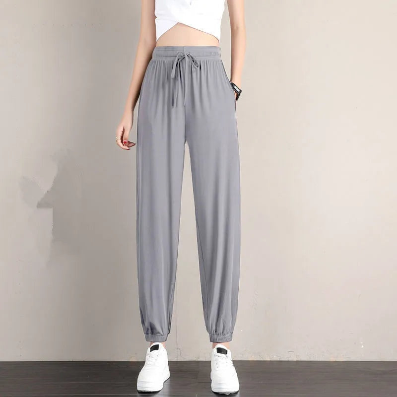 Lichtgewicht dames jogger met elastische taille