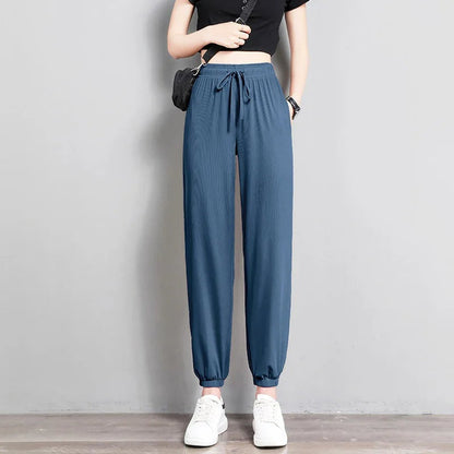 Lichtgewicht dames jogger met elastische taille