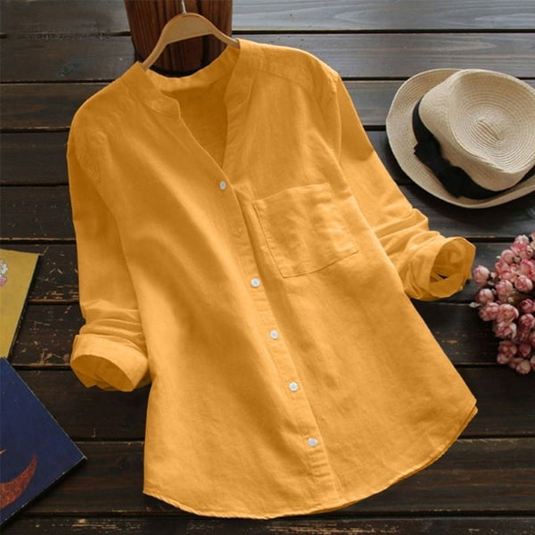 Luchtige casual damesblouse van zacht katoen