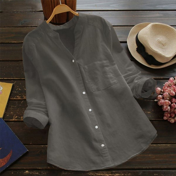 Luchtige casual damesblouse van zacht katoen