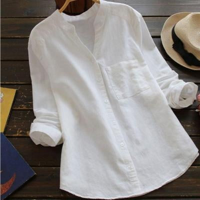 Luchtige casual damesblouse van zacht katoen