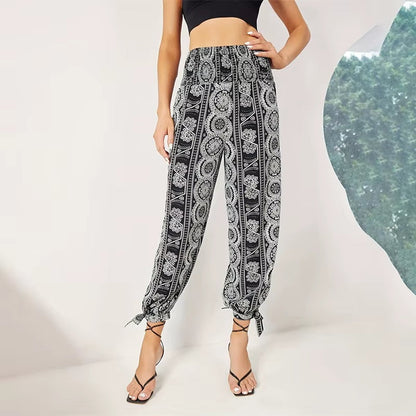 Luchtige dames broek met elegante split – Savannah