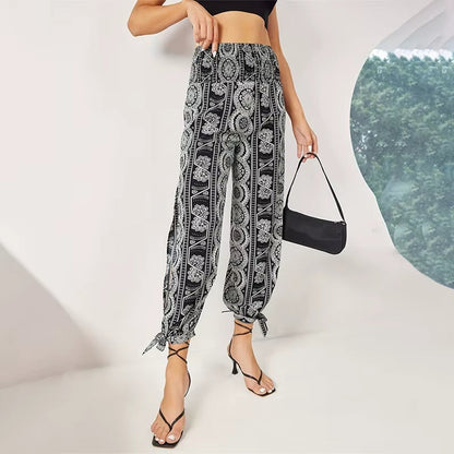 Luchtige dames broek met elegante split – Savannah