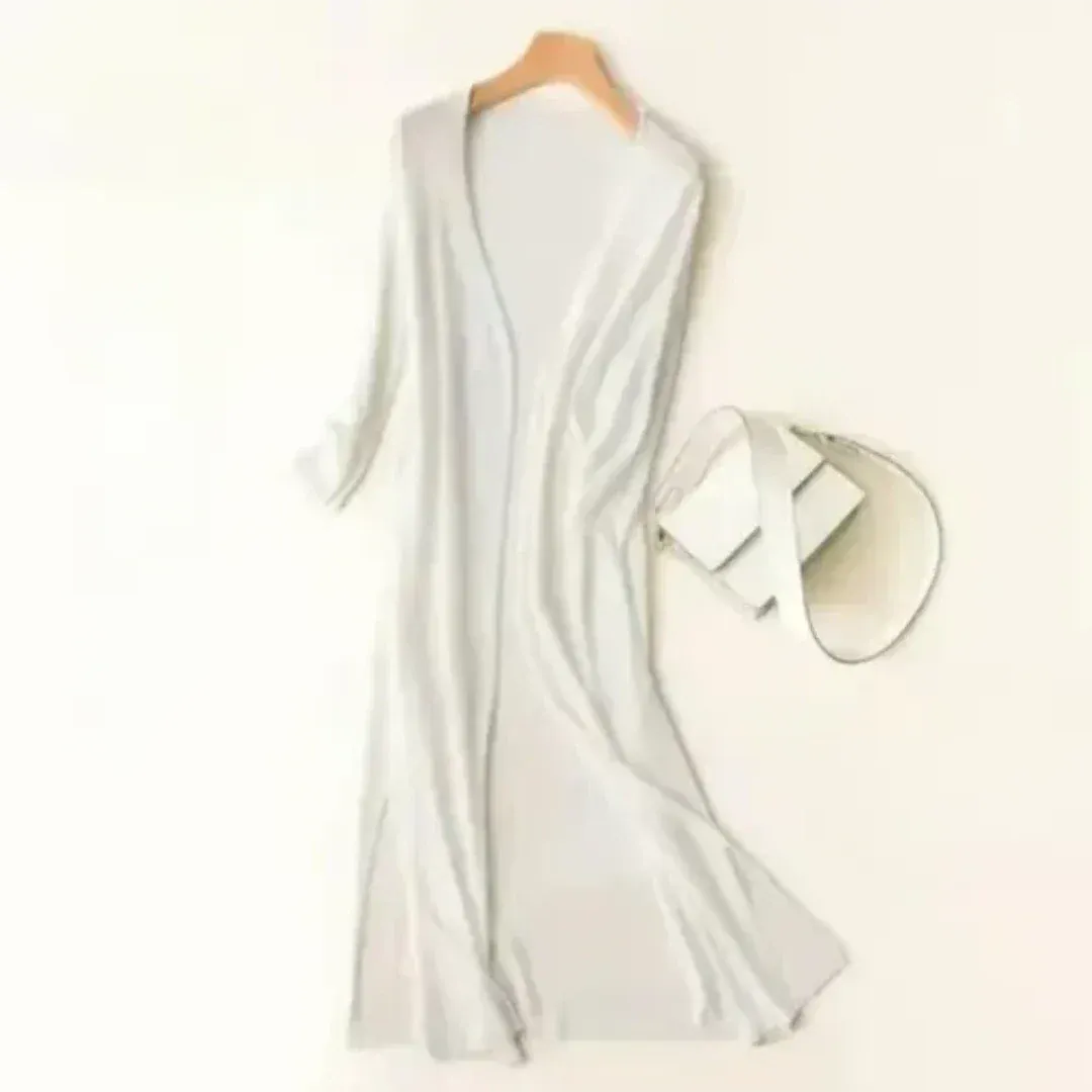 Luchtige lange damesvest