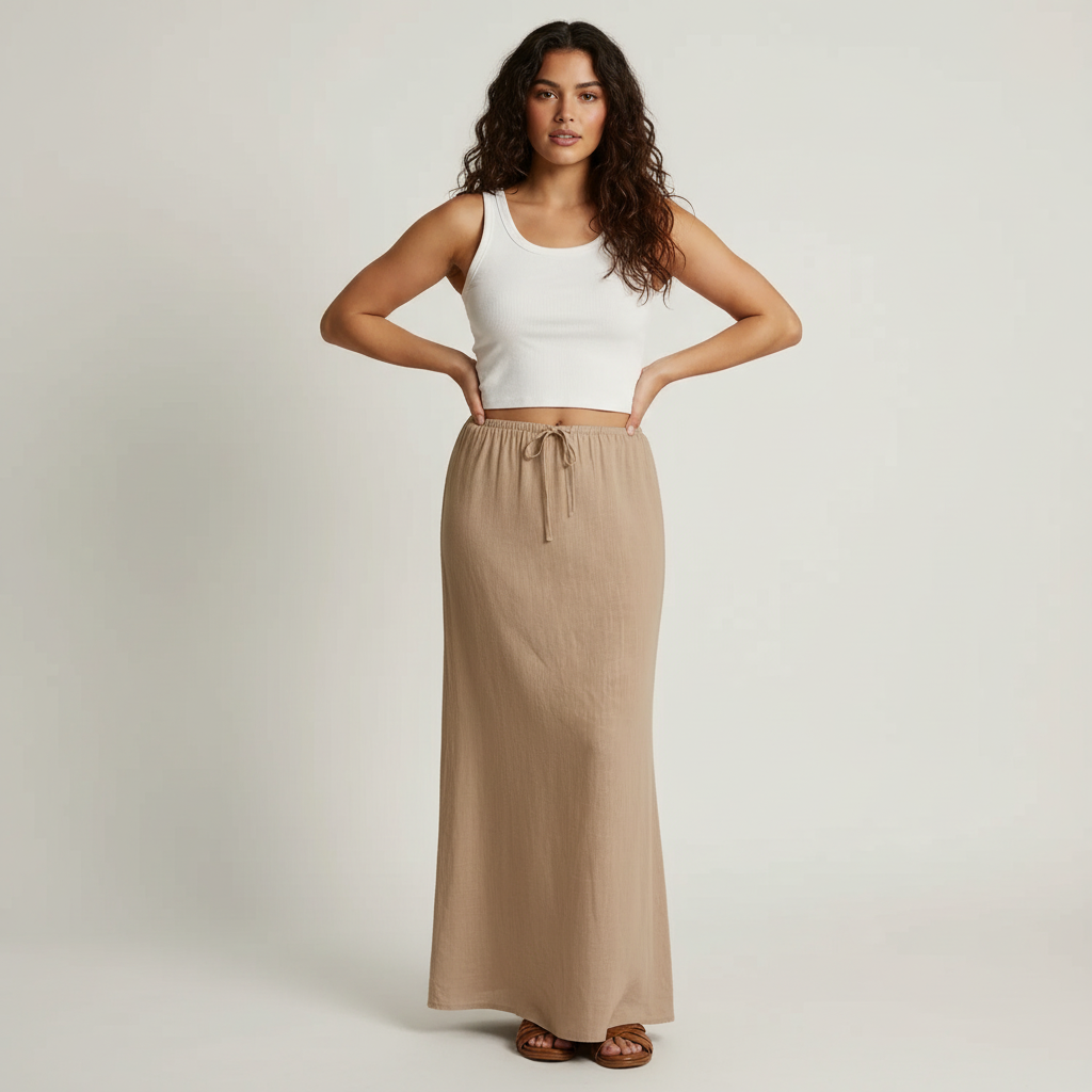 Luchtige maxi dames rok – Muse Drape