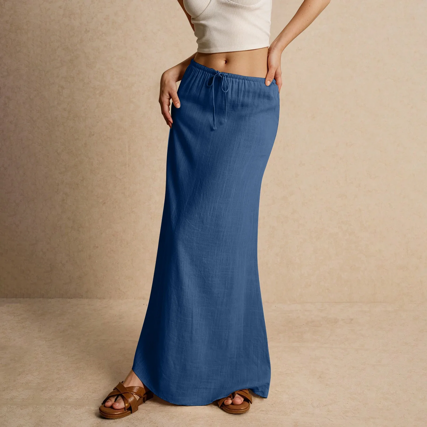 Luchtige maxi dames rok – Muse Drape