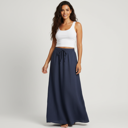 Luchtige maxi dames rok – Muse Drape