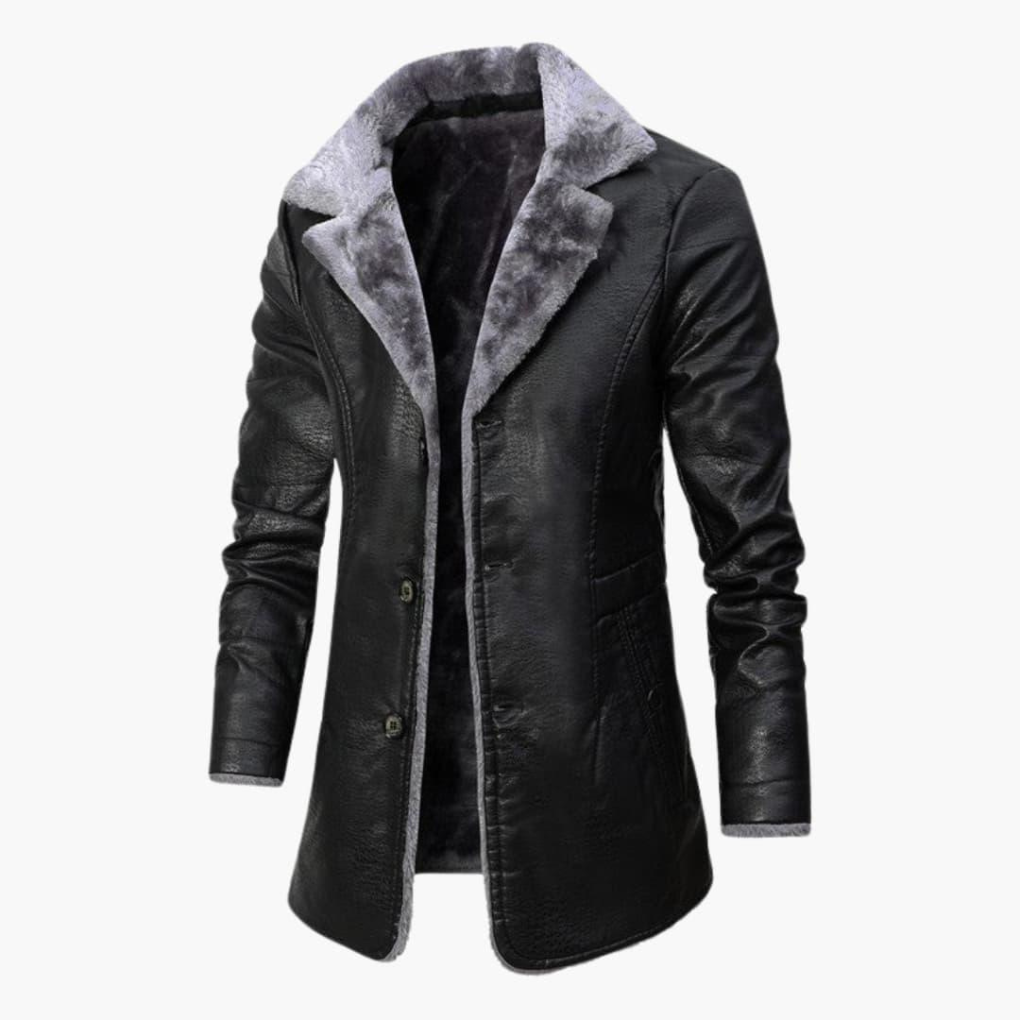Luxe dames mantel met zachte teddyvoering en elegante uitstraling