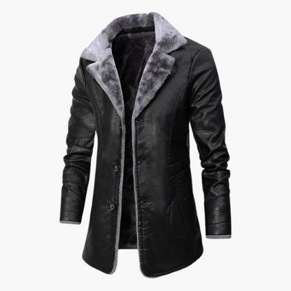 Luxe dames mantel met zachte teddyvoering en elegante uitstraling