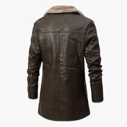 Luxe dames mantel met zachte teddyvoering en elegante uitstraling