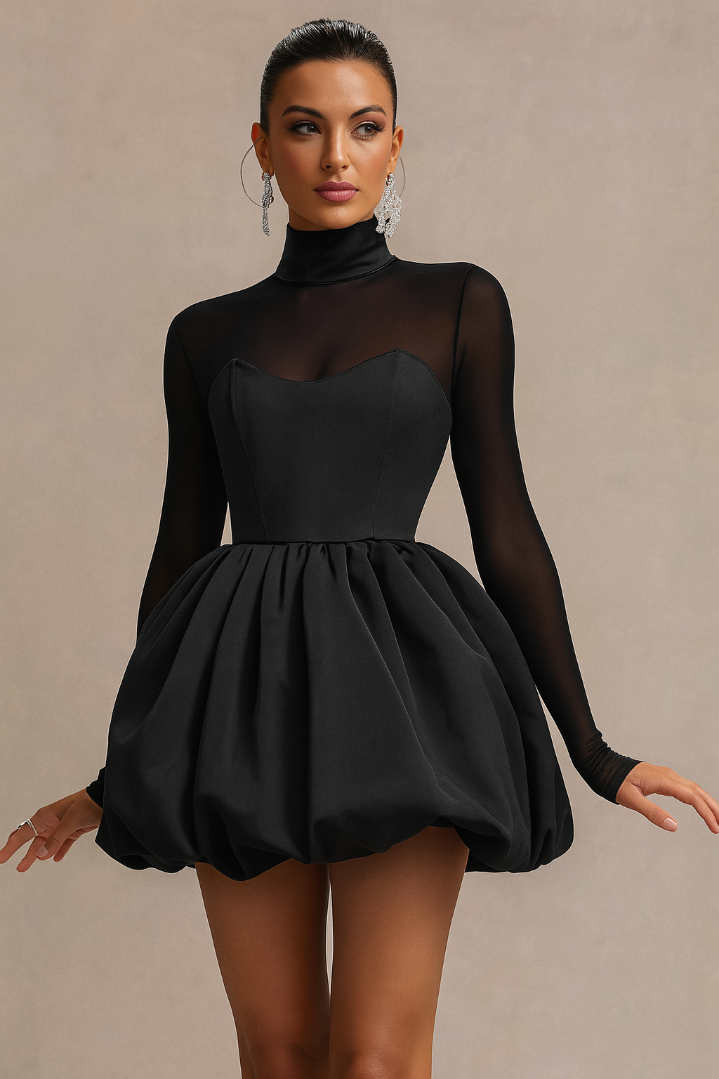 Luxe dames mini jurk – Bina