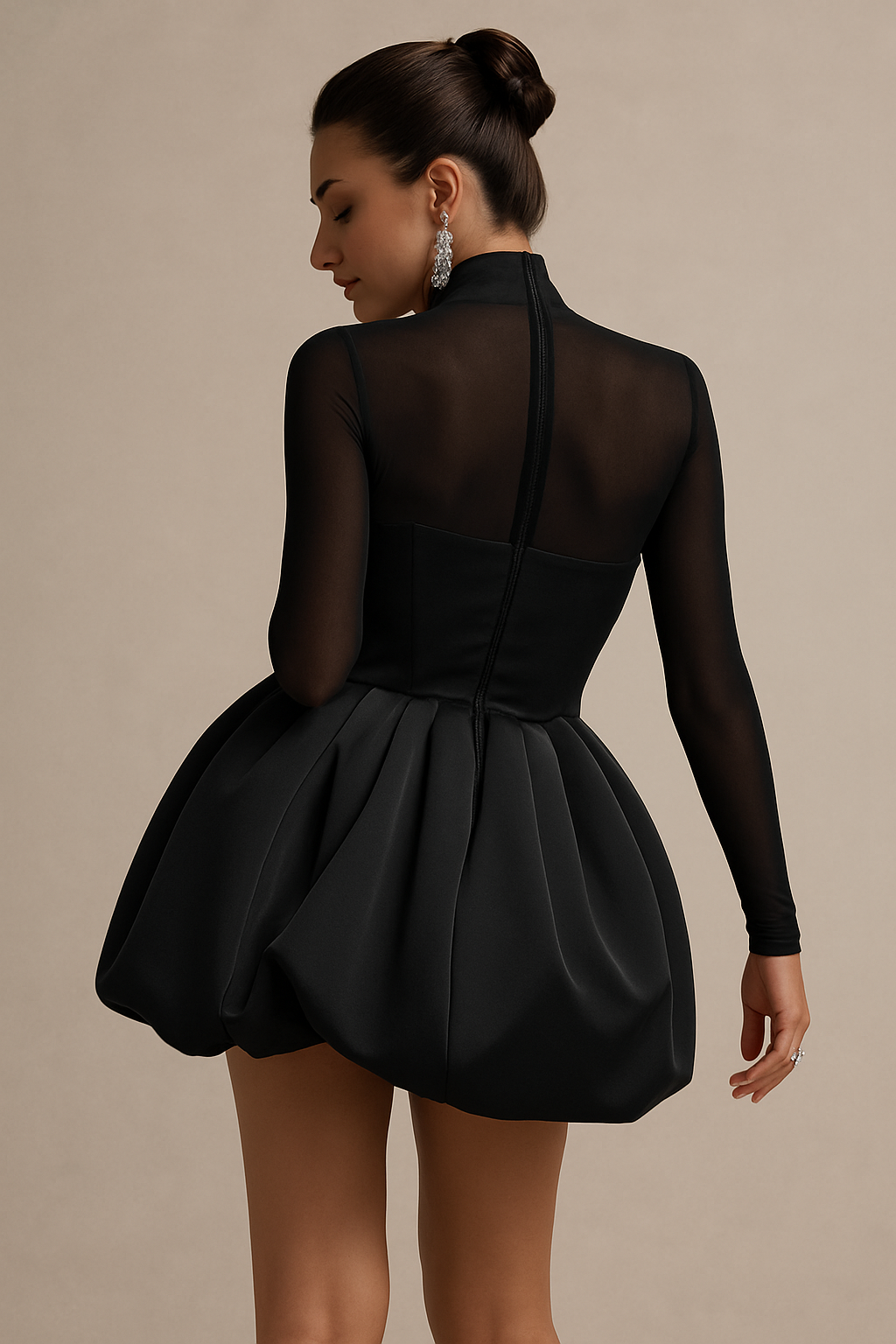 Luxe dames mini jurk – Bina