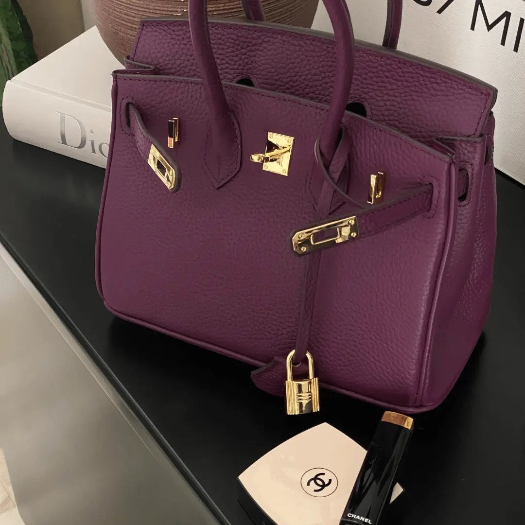 Luxe dameshandtas van leer met elegante sluiting