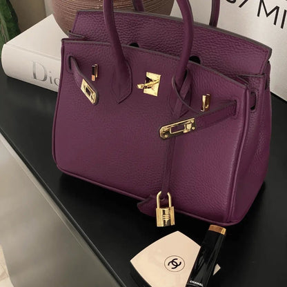 Luxe dameshandtas van leer met elegante sluiting