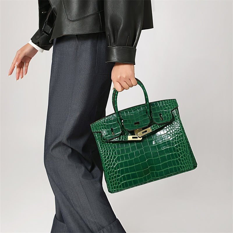 Luxe dameshandtas van leer met elegante sluiting
