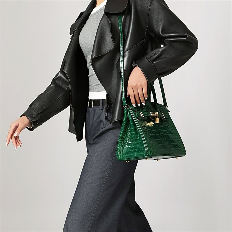 Luxe dameshandtas van leer met elegante sluiting